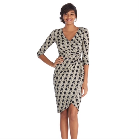 White House Black Market wrap dress | size 2 - Picture 2 of 8